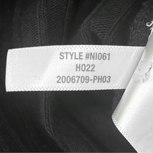 🆕 Madewell – Black Ribbed Sweetheart Neck Cotton Blend Top – Small - Picture 12 of 12